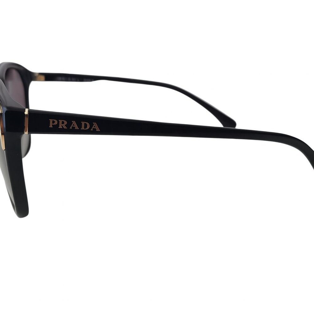 Prada SPR 010 1AB-3M1 Black Oversized Sunglasses 55-17 140 w/ Case – Never Worn - Picture 7 of 10